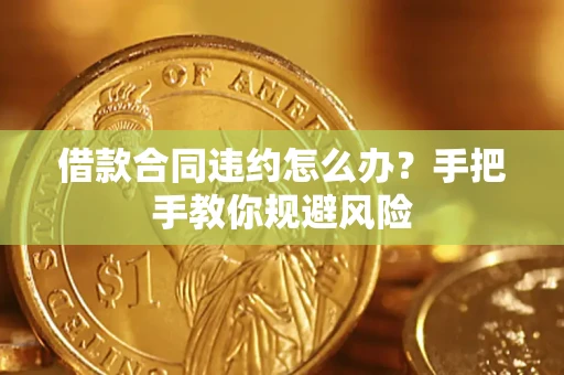 北京借款合同违约怎么办？手把手教你规避风险