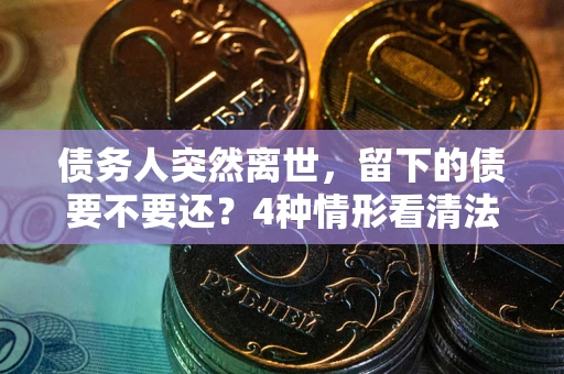 北京债务人突然离世，留下的债要不要还？4种情形看清法律判决
