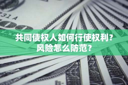 北京共同债权人如何行使权利？风险怎么防范？