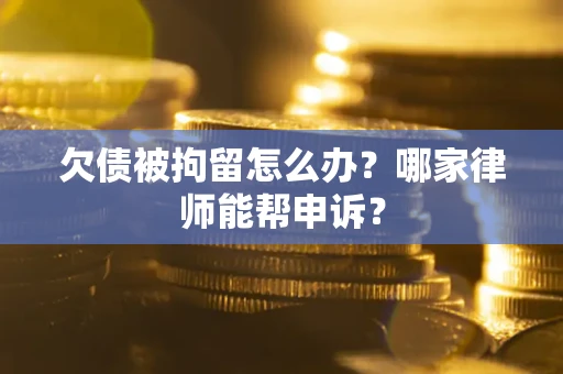 北京欠债被拘留怎么办？哪家律师能帮申诉？