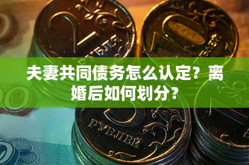 北京夫妻共同债务怎么认定？离婚后如何划分？