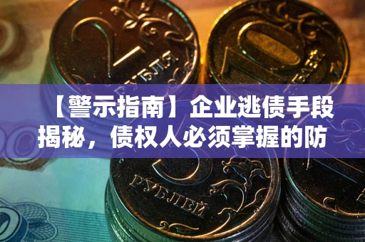 北京【警示指南】企业逃债手段揭秘，债权人必须掌握的防坑宝典